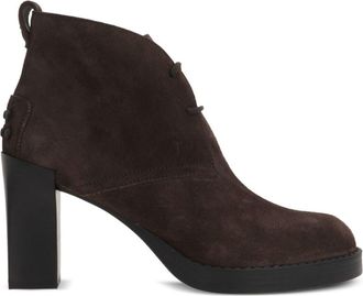 Tod's Tods Womens Suede Lace-Up Ankle Boots