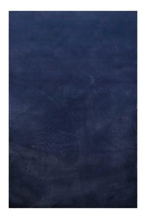 Homie Living Alfombra efecto piel de conejo azul para sal&oacute;n, dormitorio 80x150