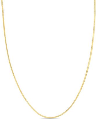Bony Levy 14K Gold 1mm Herringbone Chain Necklace in 14K Yellow Gold at Nordstrom, Size 20