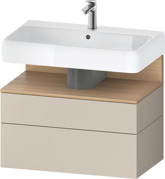 Duravit Duravit Qatego Mueble Bajo Lavabo, 1 Extra&iacute;ble Y 1 Caj&oacute;n