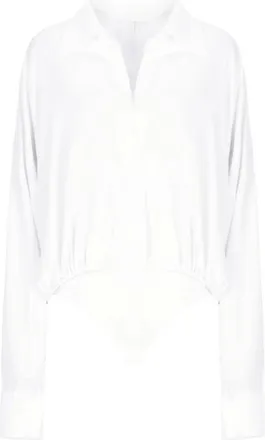 Norma Kamali Blouses, female, White, Size: XS Long Sleeve Top