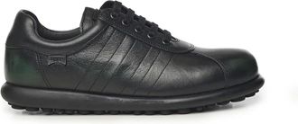 Camper Schoenen, Heren, Zwart, 40 EU, Leer, Ariel Leren Sneakers Zwart Ronde Neus