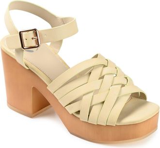 Journee Collection Adsn Sandal in Ivory at Nordstrom Rack, Size 9.5