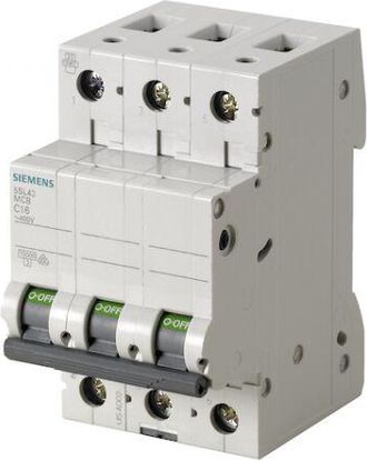SIEMENS Interruttore Magnetotermico 400 V 10 Ka, A 3 Poli, D, 16 A