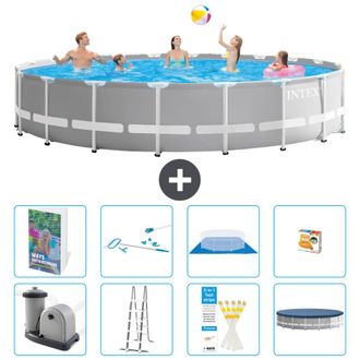 Intex Piscina Prism Frame Redonda - 610x132 Cm - 9-piezas S647