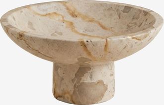 Sklum Cuenco Decorativo Redondo &Oslash;25 Cm En M&aacute;rmol Korinza Sklum