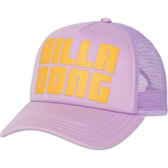 Billabong Embroidered Trucker Hat in Vintage Violet at Nordstrom