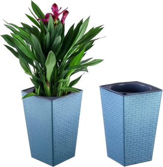 OEM Macetas Autorriego, 27,2 X 17,5 Cm, Maceta Para Plantas De Interior, Macetas Autorriego Moradas, Macetas De Pl&aacute;stico, Maceta Cuadrada Con Bolsa De Gui