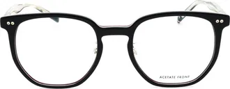 Tommy Hilfiger TH2167F Round Acetate Eyeglasses - Black