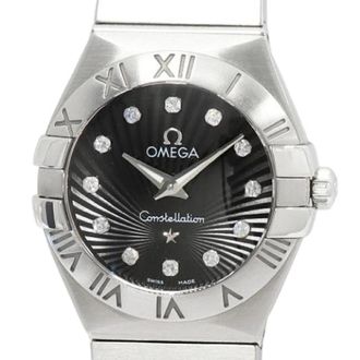 Omega Pre-owned Stainless Steel watches - Dames - Vintage Horloges - Zwart - ONE Size - Vintage