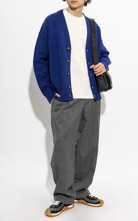 Ami Wool Trousers, Mens, Grey