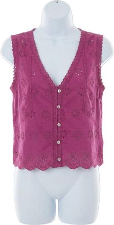 Z Supply Darcy Eyelet Top In Berry Blush