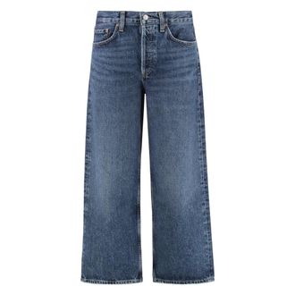 A Gold E Arc Cropped Jeans