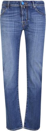 Jacob Cohen Blue Slim-Cut Jeans