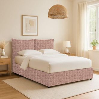 Dmora Cama Individual Newquay, Desenfundable, Hecho En Italia, Rosa