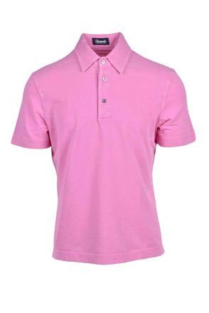 Drumohr Pink Cotton Polo Shirt