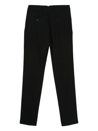 Ami Virgin Wool Crepe Trousers - Black