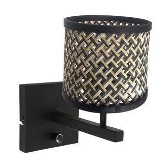 Steinhauer Steinhauer - Aplique De Pared - Stang - Negro - Bamb&uacute; Metal