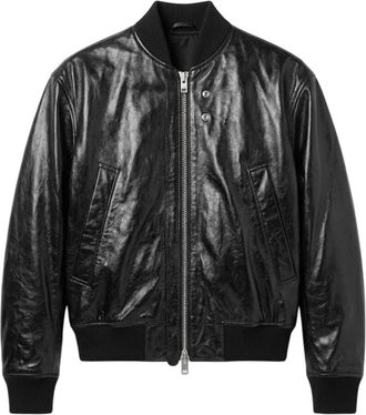 Sunflower Leren jas - Heren - Bomber jackets - Zwart - XL - Leer - Jassen