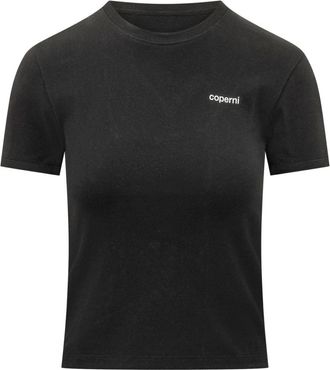 Coperni Baby Tee - Dames - T-shirts - Zwart - XS - Katoen - Tops