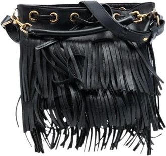 Saint Laurent Pre-owned Bucket Bags, female, Black, Size: ONE SIZE Pre-owned Emmanuelle Bucket Bag