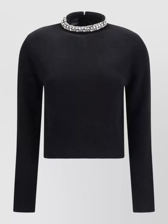 Pinko berlino wool blend top long sleeves