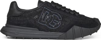 Dolce & Gabbana Sneakers - Dames - Sneakers - Zwart - 37 1/2 EU - Leer - Schoenen