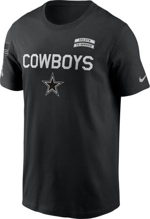 Nike Dallas Cowboys Salute to Service Sideline Nike Mens Dri-FIT NFL T-Shirt in Black | 02ET00AA29-NKC