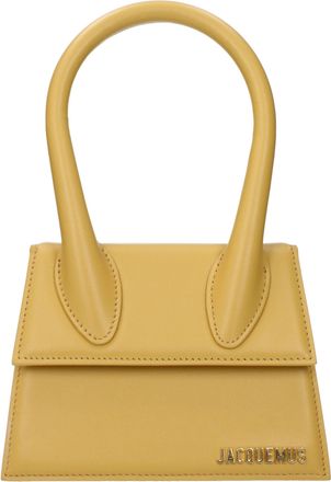 Jacquemus Gele Leren Handtas