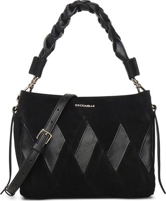 Coccinelle Borsa tote con manico intrecciato - Nero