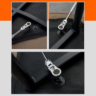 OEM Bolsa De Almacenamiento Llave De Carraca Profesional Con Cabezal Giratorio De 180&deg; Para Un Uso R&aacute;pido En Ambas Direcciones Llave Hexagonal Multifunci&oacute;