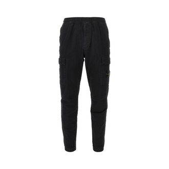 Stone Island Cotton cargo pants with logo Badge Man 30