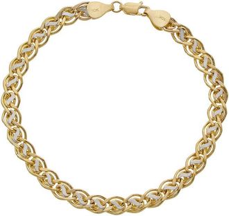 Italian Gold, Inc 10K Double Open Link Bracelet