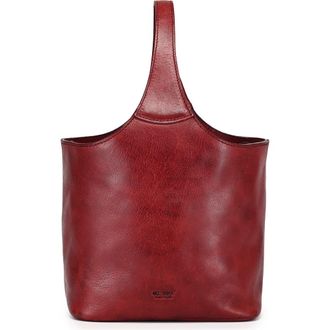 OLD TREND Napa Genuine Leather Relaxed Handcrafted Basket Bag in Burgundy at Nordstrom