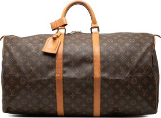 Louis Vuitton Womens Pre-owned Monogram Keepall 55 - Brown Textile - One Size