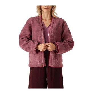Ydence Ydence - Dames Jassen Jacket Sally - Dames - Truien - Paars - Maat: XS Poliester