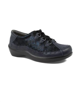 Ziera Womens Allsorts Lace-Up Shoe In Navy Swirl Leather