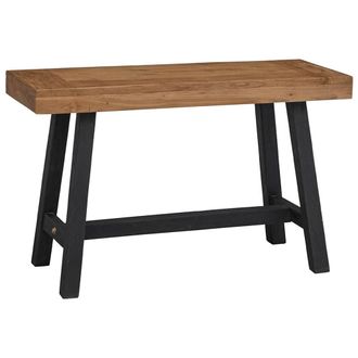 vidaXL Banco De Madera Maciza De Teca 110 Cm Vidaxl