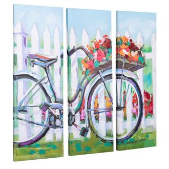Wanderlust Deco Wanderlust Deco - Cuadro Pintado A Mano 30x90x3