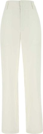 Bottega Veneta Ivory Cotton Wide-leg Pant