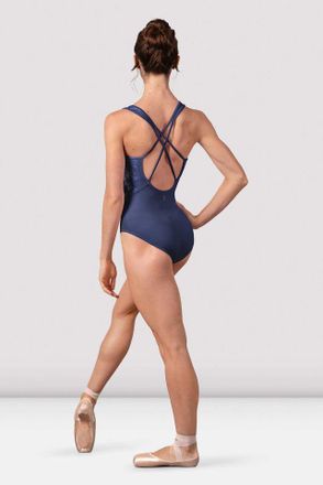 Bloch BLOCH Ladies Kira Cross Back Leotard, Eclipse Blue