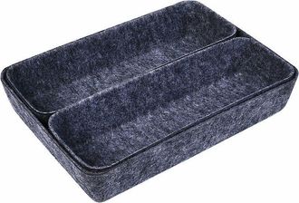 OEM Organisateur De Tiroir - Feutre Rigide - Pour Bureau Coiffeuse Commode - 3 Pi&egrave;ces - 27 8 X 19 5 X 5 Cm Et 26 7 X 9 5 X 5 Cm