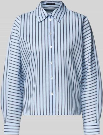 OPUS Hemdbluse mit Knopfleiste Modell Foho in Blau, Größe 34