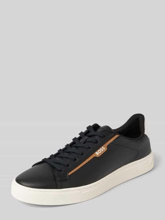 HUGO BOSS Sneaker mit Label-Print Modell Rhys in Black, Größe 42