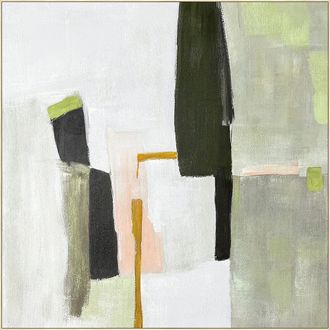 Schubiger M&ouml;bel Bild mit Rahmen Olive Colour Blocks 1