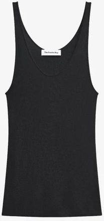 Frankie Shop Rivo Knit Tank Top - Dames - Tops zonder mouwen - Zwart - L - Rayon - Tops