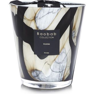 Baobab Stones Marble Candle in Leather/Rose/Plum at Nordstrom