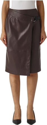 Nenette Dames, Rokken, Bruin, Maat: L Leer