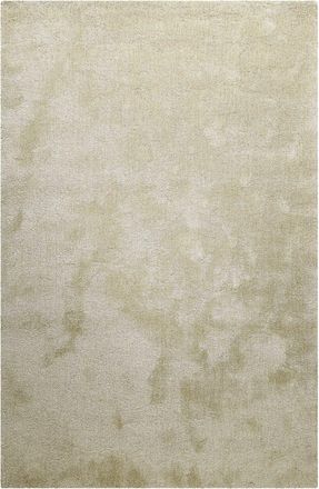 Homie Living Alfombra de pelo largo extrasuave beige moteado 70x140