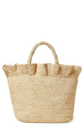 Loeffler Randall Cyrus Raffia Tote in Natural Raffia at Nordstrom